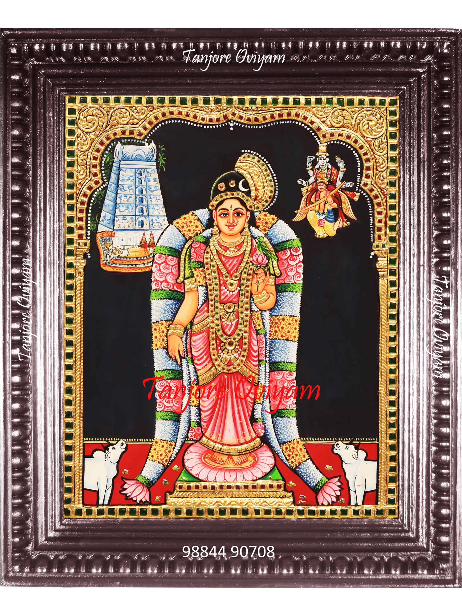 Andal tanjore painting